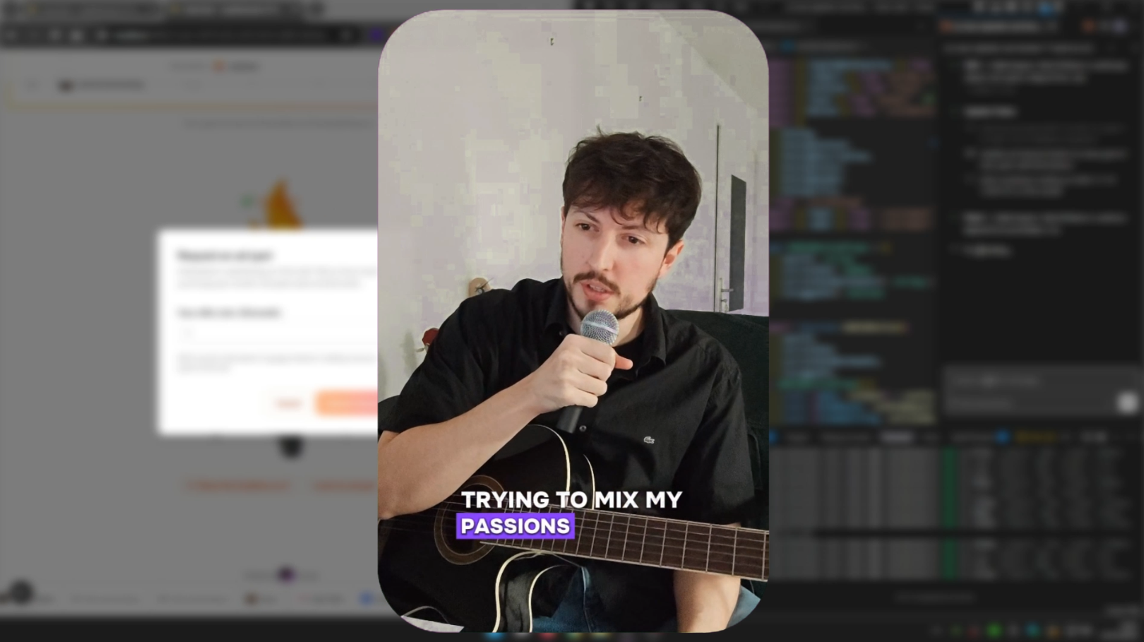 FIRST "MIXING MY PASSIONS" VIDEO

✅ 1 new sale + 6